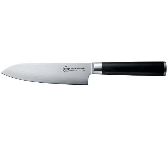 CS Solingen Nůž santoku damascénská nerezová ocel 18 cm KONSTANZ CS-071288
