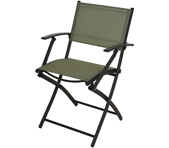 ProGarden Zahradní židle skládací zelená KO-X60000170