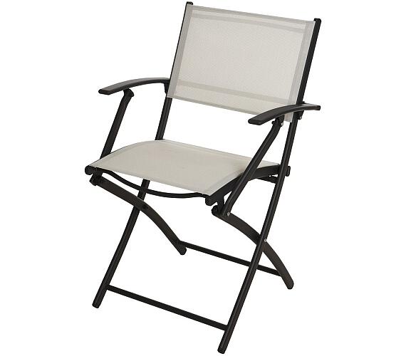 ProGarden Zahradní židle skládací krémová KO-X60000180