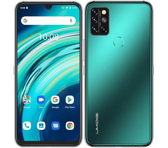 UMIDIGI A9 Pro - 6.3'' FullHD/6GB RAM + 128GB ROM/48 + 16 + 5 + 5 MP/Android 10/4150mAh/2 x SIM + SD karta/zelený (84002487) + DOPRAVA ZDARMA