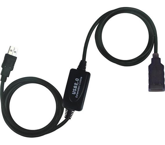 Kabel USB 2.0 aktivní prodlužovací adaptér 10m