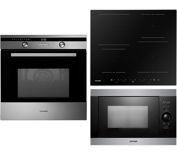SET Trouba Concept ETV7460ss SINFONIA + Indukn deska Concept IDV4260sf + Mikrovlnn trouba Concept MTV3125 SINFONIA