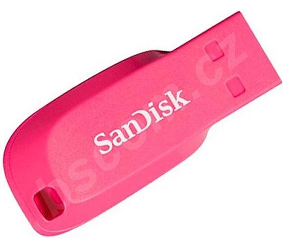 Sandisk Cruzer Blade 64GB / USB 2.0 / elektricky růžová (SDCZ50C-064G-B35PE)