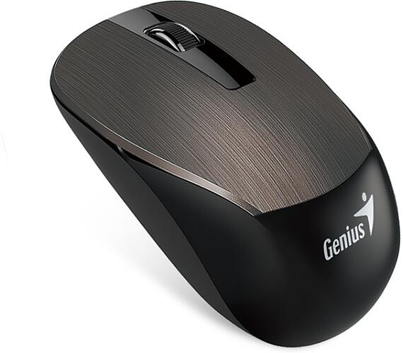 Genius GENIUS NX-7015/Kancelářská/Optická/1 600 DPI/Bezdrátová USB/Hnědá (31030019401)