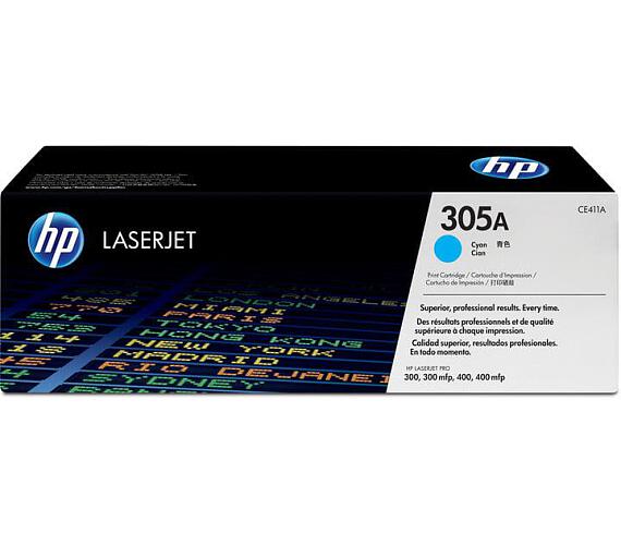 Toner HP 305A, 2 600 stran - azurov
