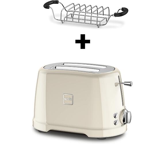 Novis Toaster T2 (krémový) + mřížka na rozpékání ZDARMA