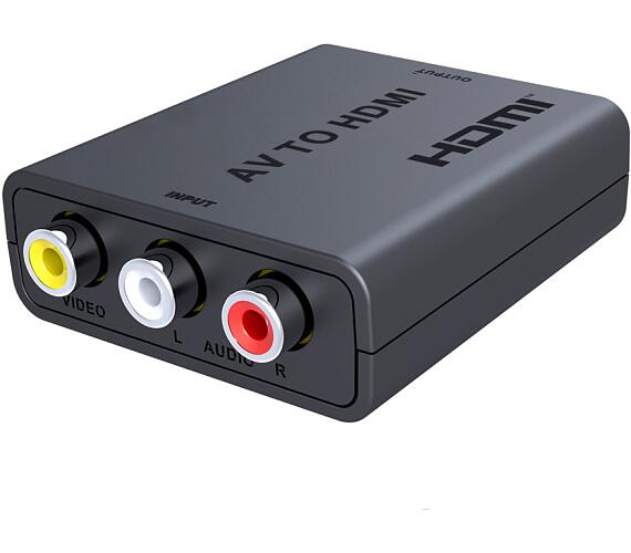 PREMIUMCORD premiumCord převodník AV kompozitního signálu a stereo zvuku na HDMI 1080P (khcon-47)