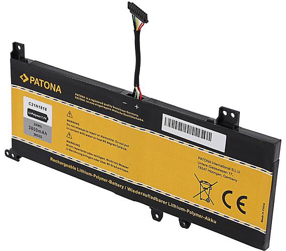 PATONA baterie pro ntb ASUS VivoBook 14 X412 3800mAh Li-Pol 7,7V C21N1818 (PT2852) + DOPRAVA ZDARMA