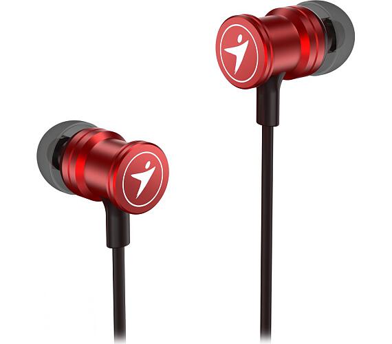 Genius headset HS-M316 METALLIC RED/ červený/ 4pin 3,5 mm jack (31710017400)