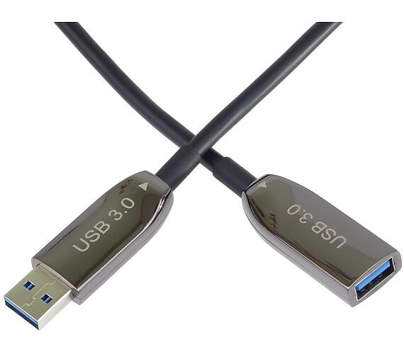 PREMIUMCORD USB 3.0 prodlužovací optický AOC kabel A/Male - A/Female 25m (ku3opt25)
