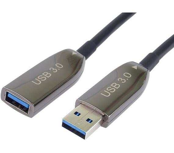 PREMIUMCORD USB 3.0 prodlužovací optický AOC kabel A/Male - A/Female 30m (ku3opt30)