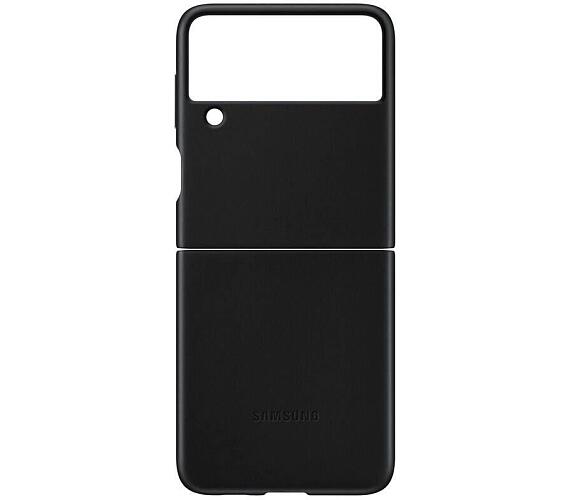 Samsung Kožený zadní kryt Z Flip3 Black (EF-VF711LBEGWW) + DOPRAVA ZDARMA