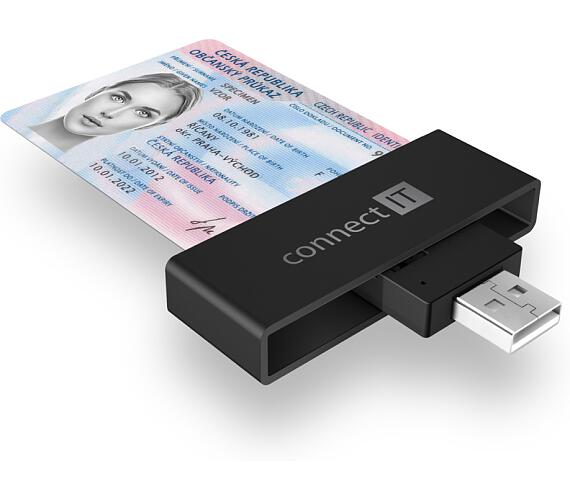 Connect IT USB čtečka eObčanek a čipových karet