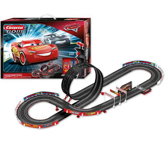 Carrera GO!!! 62476 Auta/Cars-Speed Challenge 4,9m + 2 auta v krabici 58x40x10cm + DOPRAVA ZDARMA