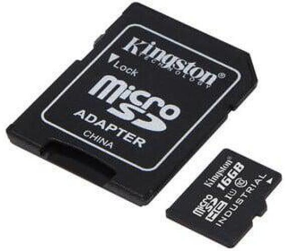 Kingston 16GB microSDHC Industrial C10 A1 pSLC Card + SD Adapter (SDCIT2/16GB)