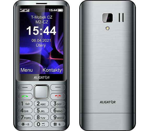 Aligator aLIGATOR D950 Dual sim stříbrný (AD950SR)