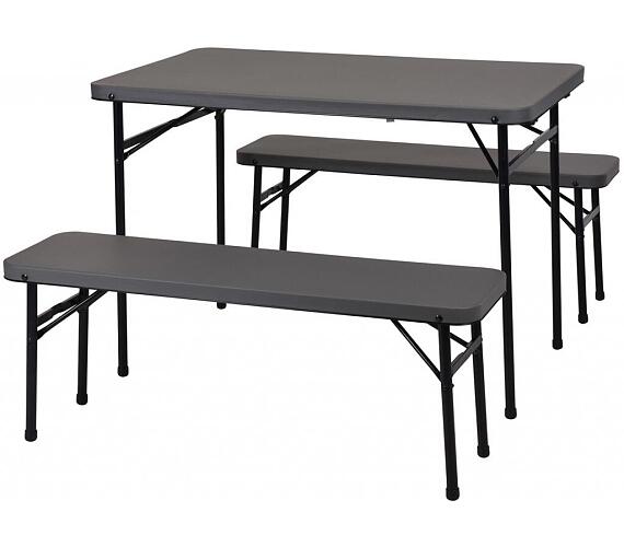 ProGarden Campingový set stůl + lavice PROGARDEN skládací KO-CM1000020