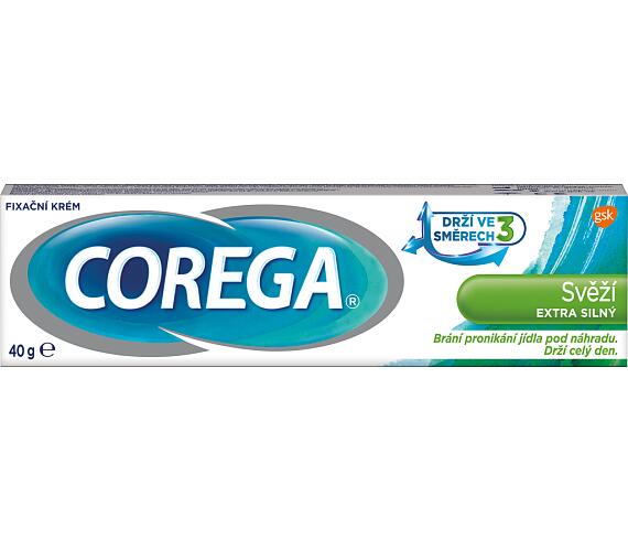 Corega Svěží extra silný fixační krém, 40 g