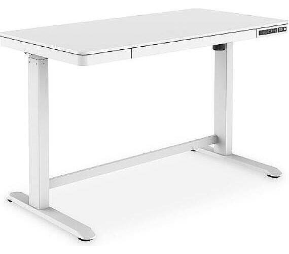 Digitus elektrický výškově nastavitelný stůl s USB nabíječkou a zásuvkou 120x60 cm (DA-90406)