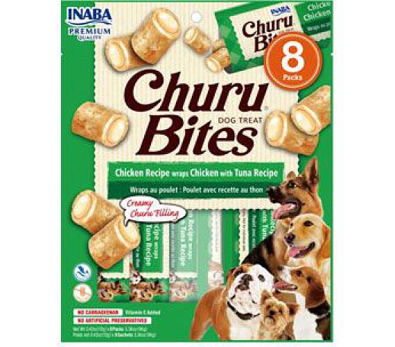 INABA Churu Dog Bites Chicken wraps Chicken+Tuna 8x12g