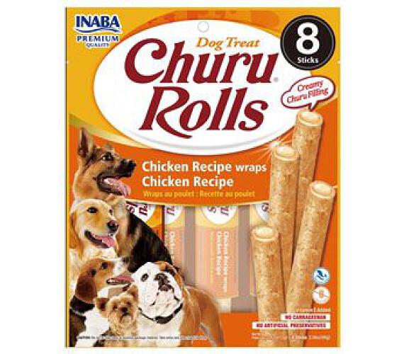 INABA Churu Dog Rolls Chicken wraps Chicken 8x12g