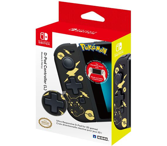 Ovlada D-Pad HORI pro Switch Pikachu Black Gold edice