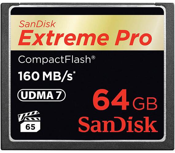 Sandisk Compact Flash 64GB Extreme Pro (160MB/s) VPG 65