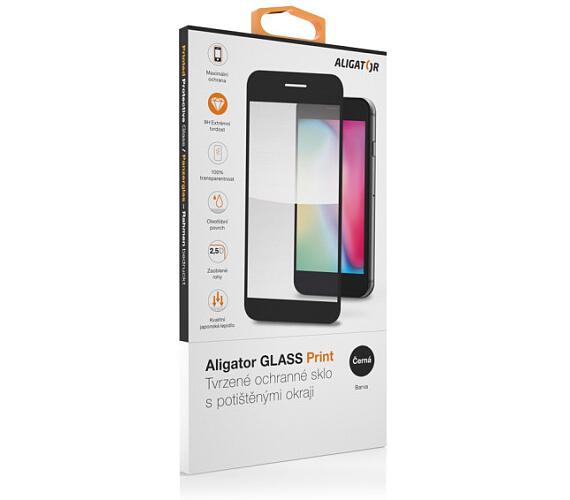 Aligator Ochrana displeje GLASS PRINT iPhone 14/13/13 Pro černá 6,1"