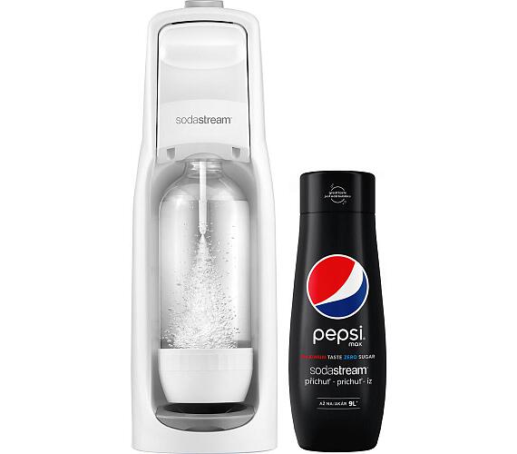 SodaStream JET WHITE + Sirup Sodastream Příchuť Pepsi MAX 440 ml + DOPRAVA ZDARMA