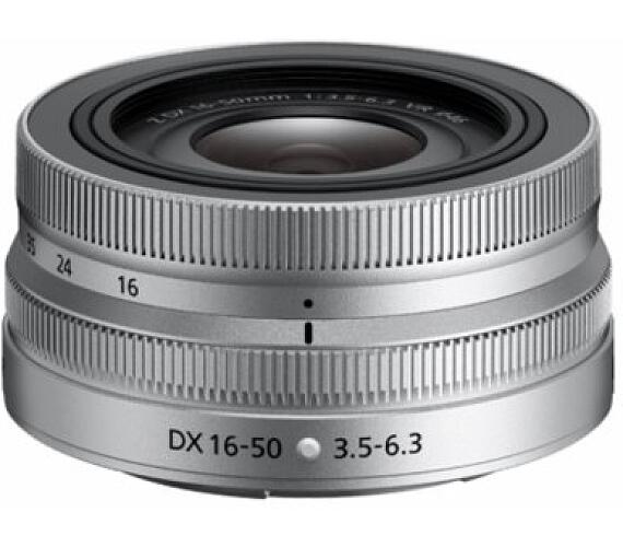 Nikon DX VR Zoom-Nikkor Z 16-50 mm f/3,5-6,3 - stříbrný