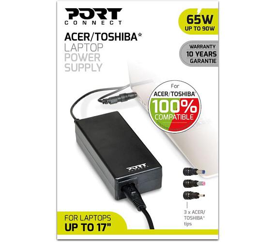 PORT CONNECT ACER/TOSHIBA napájecí adaptér k notebooku 65W (max.90W) + DOPRAVA ZDARMA
