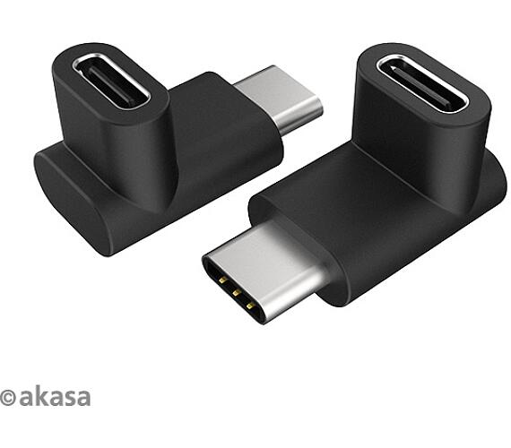 AKASA - 90° USB 3.1 Gen 2 Type-C na Type-C 2 ks (AK-CBUB63-KT02)