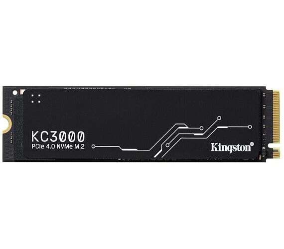 Kingston KC3000 2TB SSD (2048GB) / NVMe M.2 PCIe Gen4 / Interní / M.2 2280 / chladič (SKC3000D/2048G)