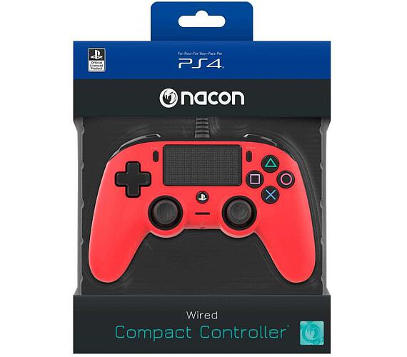 Nacon Wired Compact Controller - red (PS4)