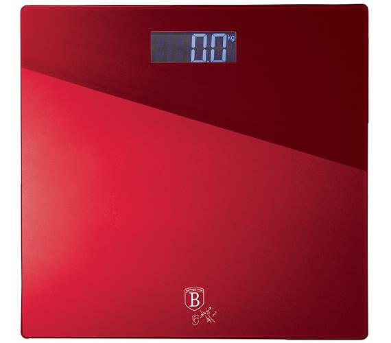 BerlingerHaus Osobní váha digitální 150 kg Burgundy Metallic Line BH-9351