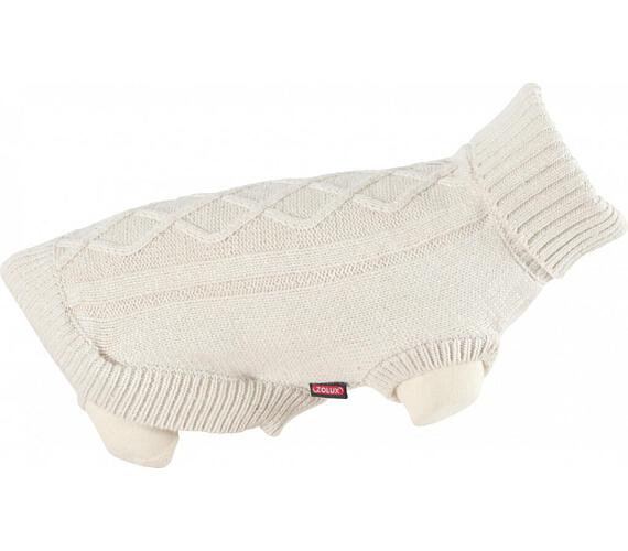 Obleček svetr pro psy LEGEND béžový 25cm Zolux