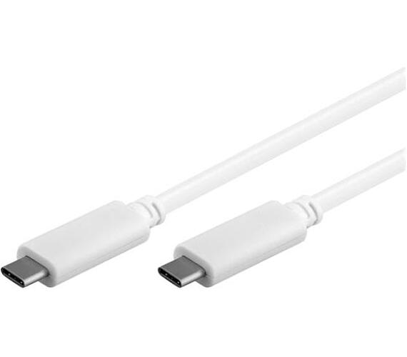 Kabel USB 3.1 C/USB C konektor 1m bílý TIPA