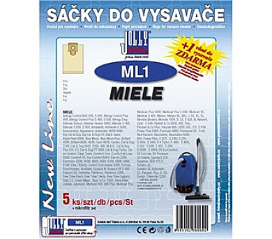 Sky do vysavae Jolly ML 1 (5+1ks) do vysav. MIELE