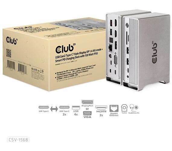 Club 3D Club3D Dokovací stanice USB-C + DOPRAVA ZDARMA