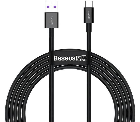 Baseus Superior Series rychlonabíjecí kabel USB/Type-C 66W 2m černá (CATYS-A01)