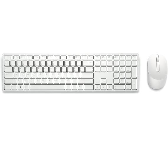 Dell KM5221W bezdrátová klávesnice a myš US/ International (QWERTY) - bílá (580-AKEZ)