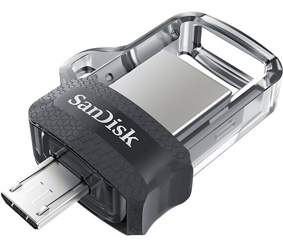 Sandisk Ultra Dual Drive m3.0 64GB / USB 2.0 Typ Micro B / USB 3.0 Typ-A / šedá (SDDD3-064G-G46)
