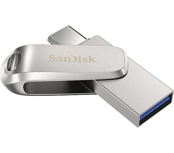 Sandisk Ultra Dual Drive Luxe USB-C 128GB / USB 3.0 Typ-C / USB 3.0 Typ-A / stříbrný (SDDDC4-128G-G46)