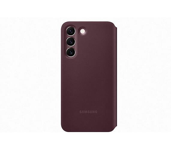 Samsung Flipové pouzdro Clear View pro Samsung Galaxy S22+ Burgundy (EF-ZS906CEEGEE)