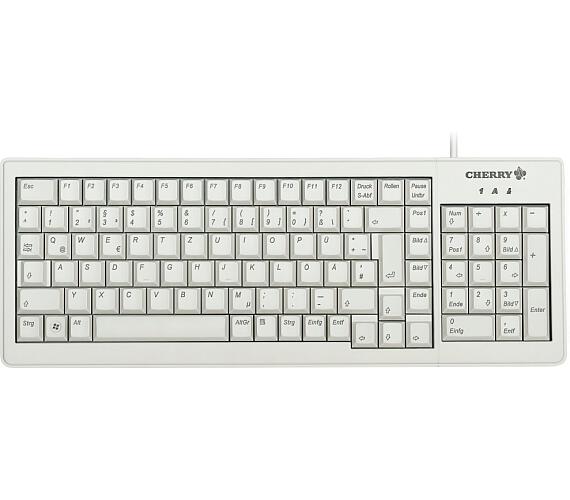 CHERRY klávesnice G84-5200 + kryt 615-5200/drátová/USB/šedá/EU layout/ochrana před rozlitou tekutinou