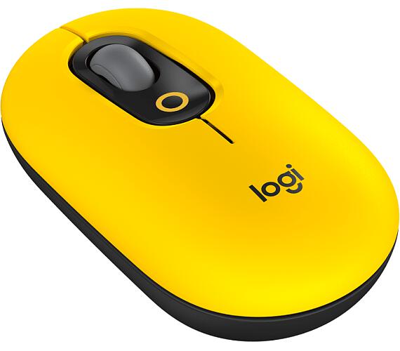 Logitech myš POP - černo-žlutá/optická/ 4 tlačítka/bezdrátová/Bluetooth/4000dpi (910-006546)