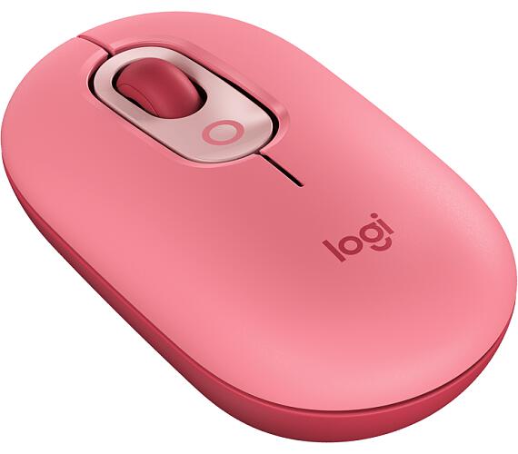 Logitech myš POP - červeno-růžová/optická/ 4 tlačítka/bezdrátová/Bluetooth/4000dpi (910-006548)