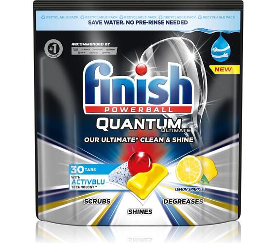 Finish Quantum Ultimate Lemon Sparkle tablety do myčky, 30 ks