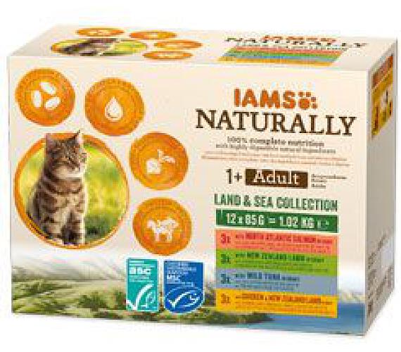 IAMS Cat Adult mix masa v omáčce pack 12x85g