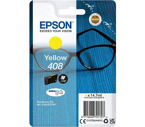 Epson EPSON Singlepack Yellow 408 DURABrite Ultra Ink (C13T09J44010)